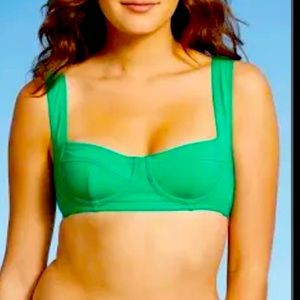 Xhilaration Green Bikini Top